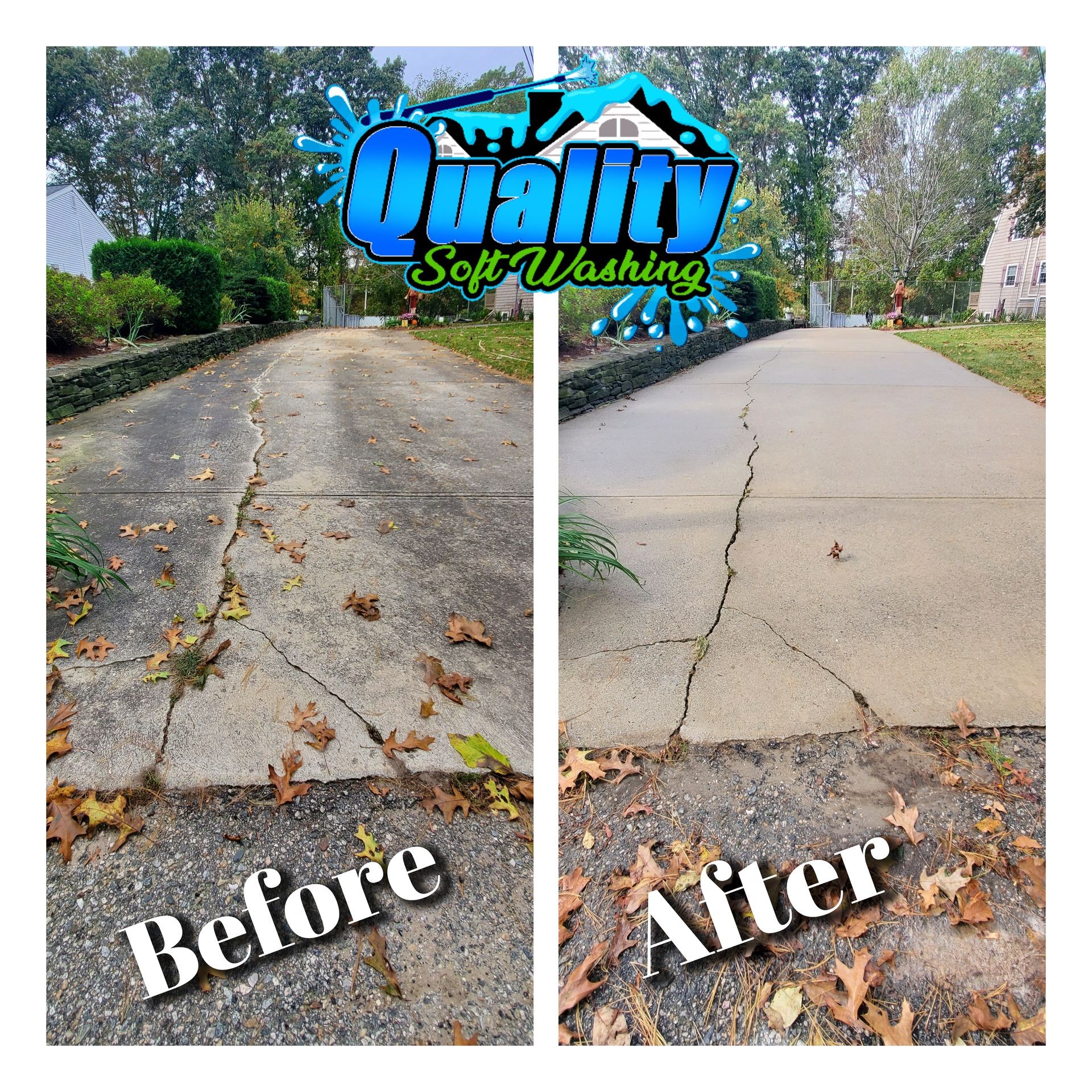 concrete driveway pressure washing Rhode Island